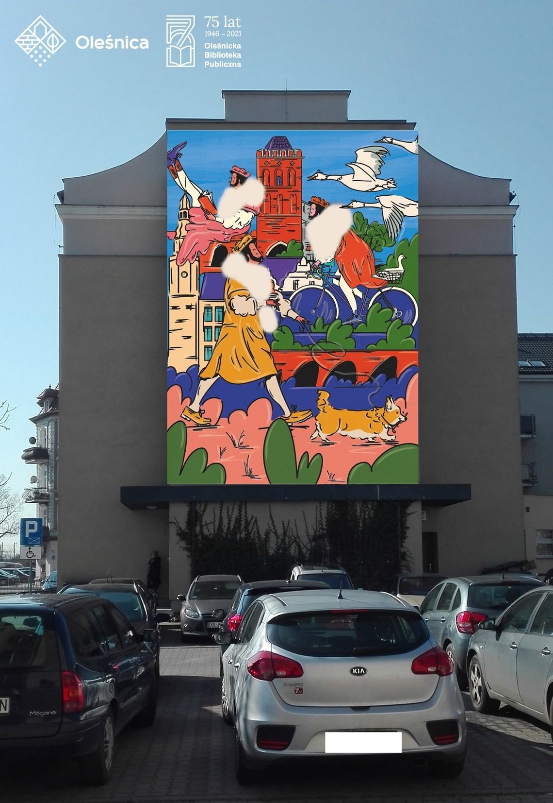 Niespodzianka na 75-lecie Biblioteki w Oleśnicy - powstał "książkowy" mural!  