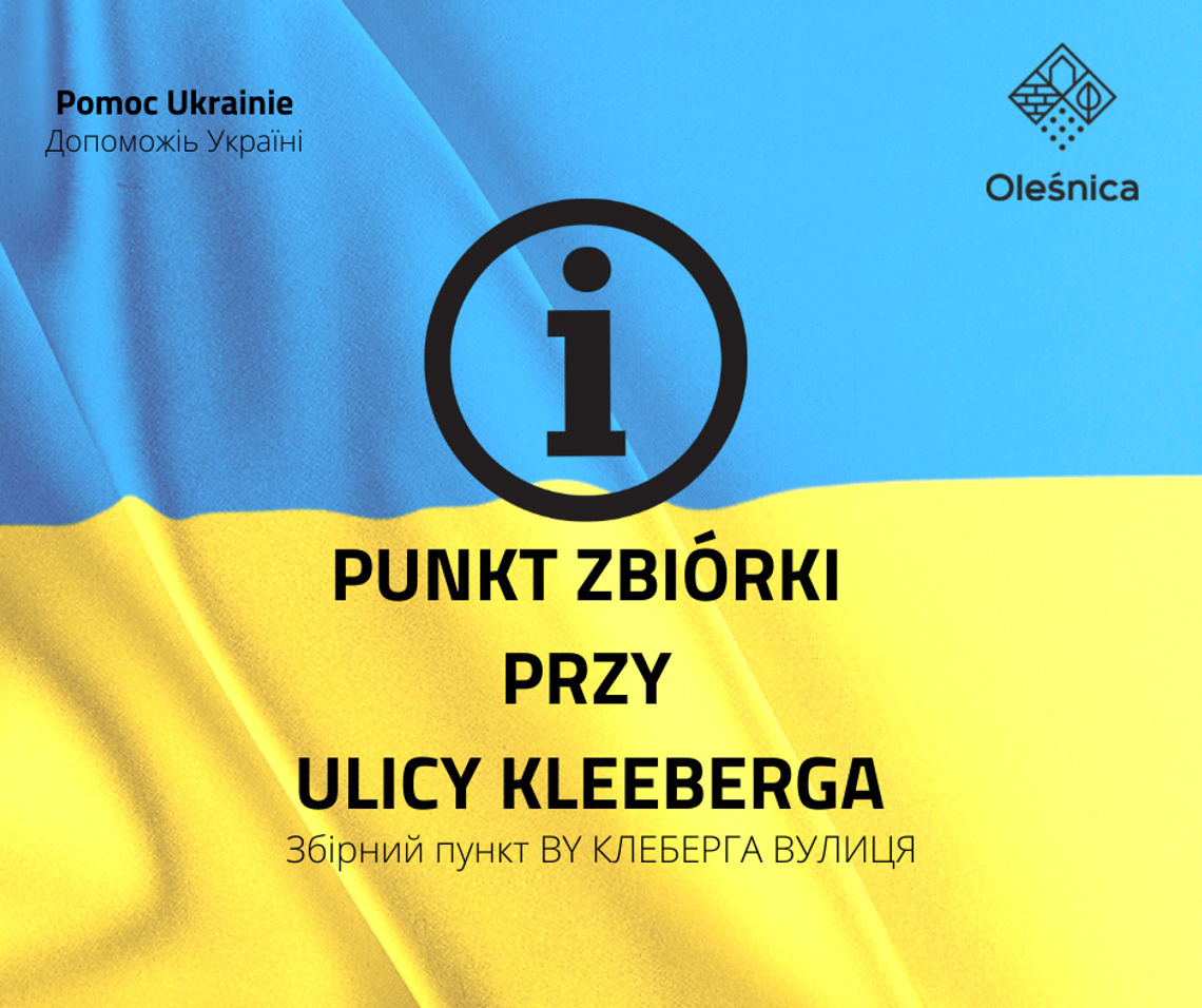 Nowe miejsce zbiórki darów w Oleśnicy