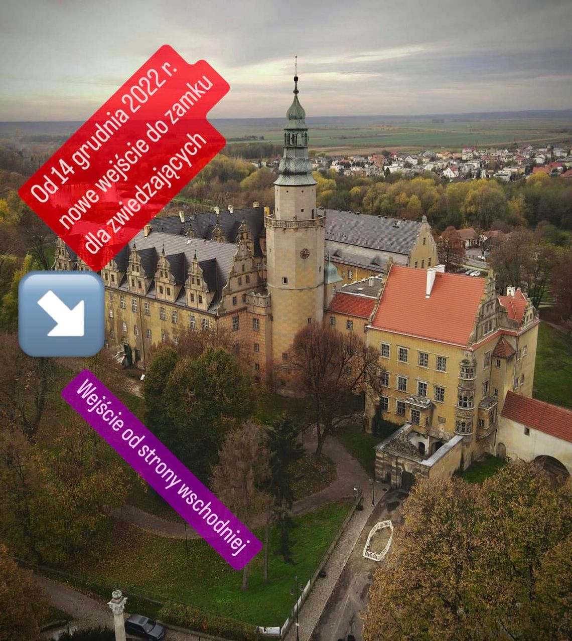 Nowe wejście do zamku w Oleśnicy