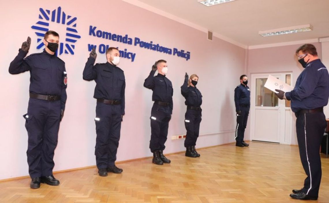 Nowi funkcjonariusze policji w Oleśnicy