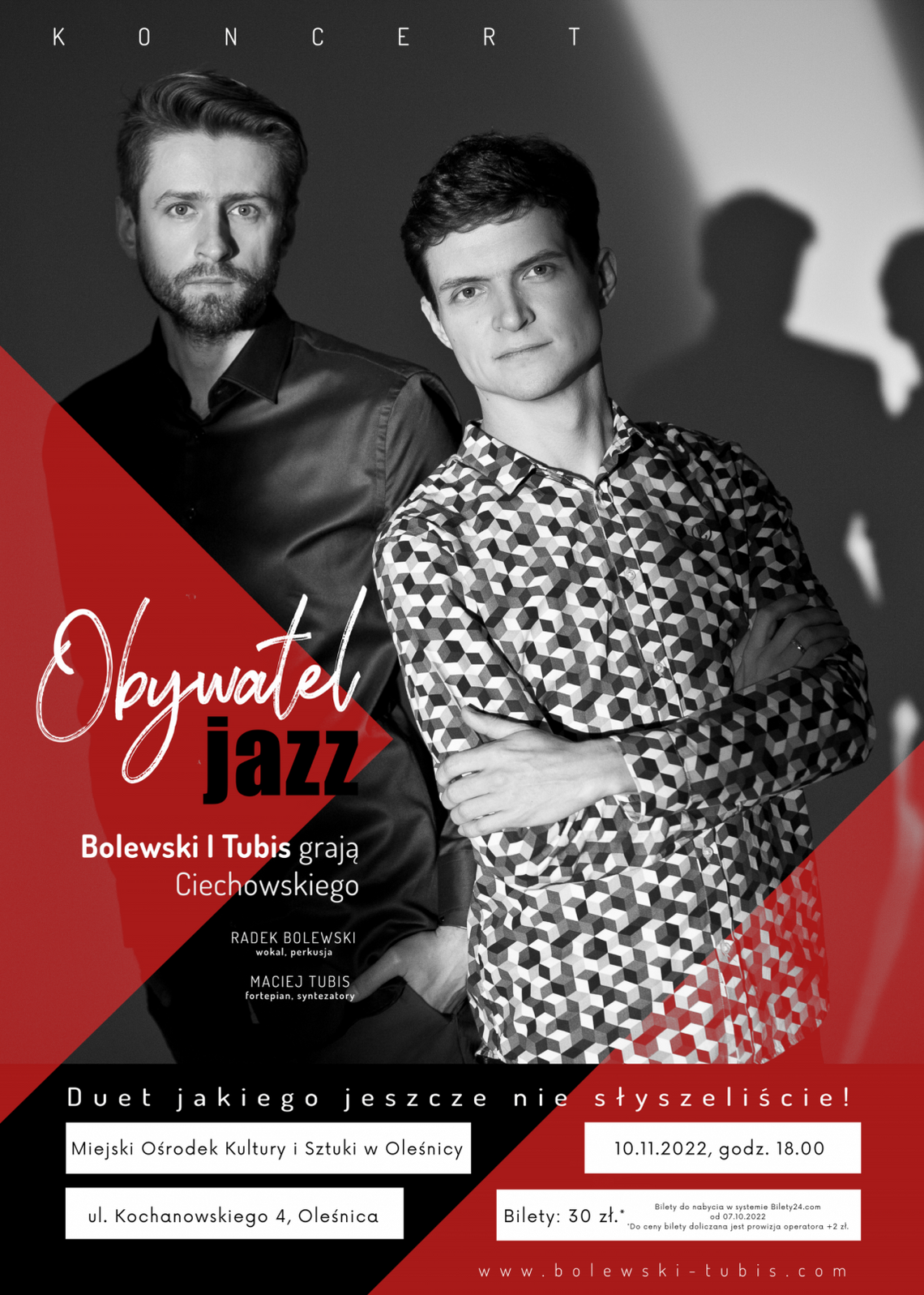"Obywatel jazz" - Bolewski i Tubis grają Ciechowskiego
