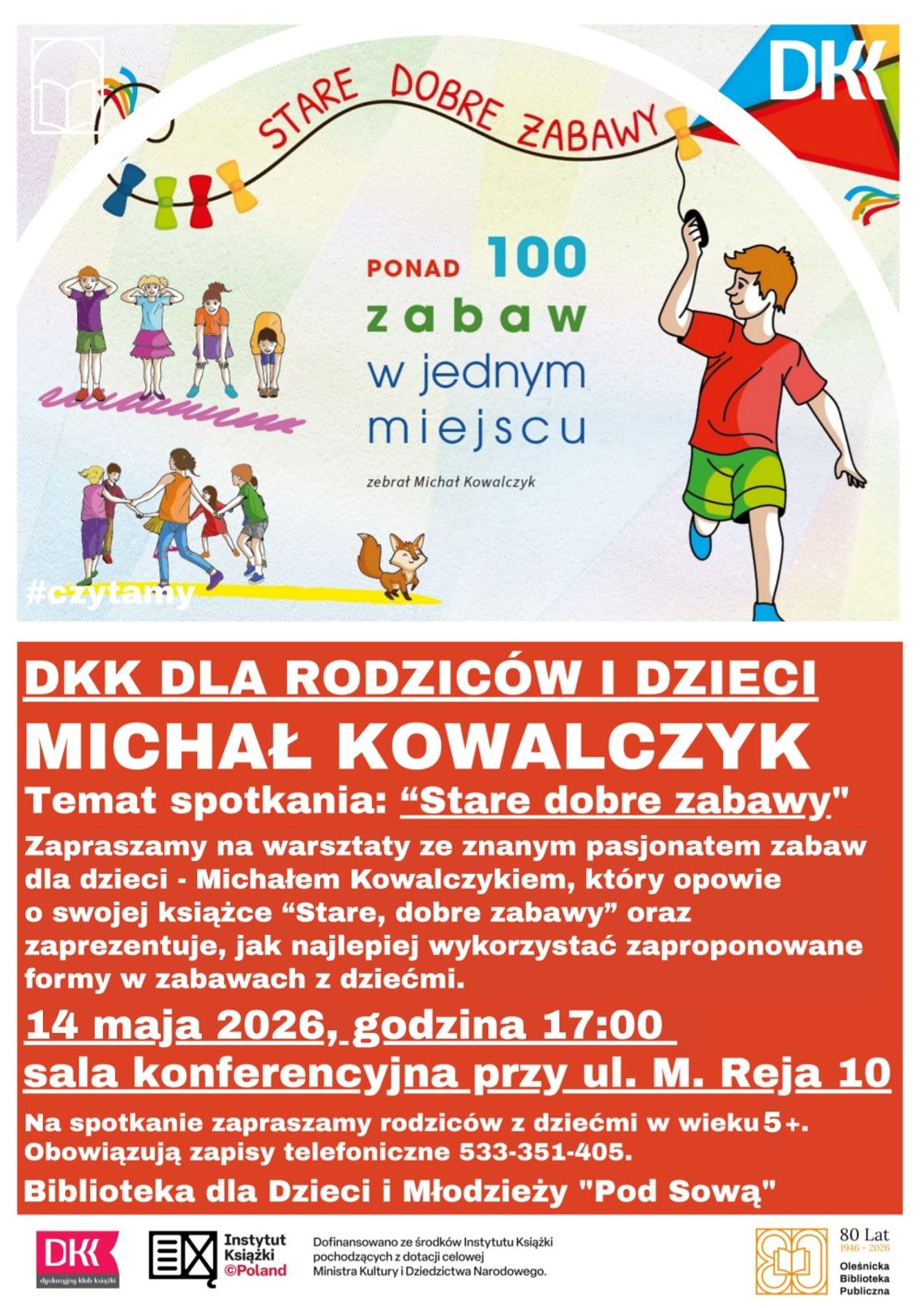 Oderwij dzieci od ekranów! Wyjątkowe spotkanie w bibliotece pokaże, jak bawić się „po staremu”