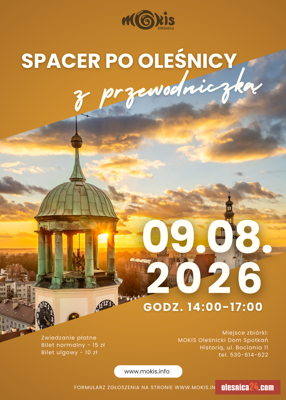 Odkryj Oleśnicę od nowa. Sierpniowy spacer z przewodniczką już 9 sierpnia