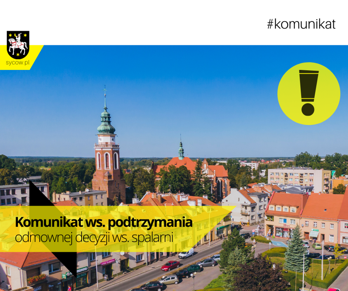 Odwołanie w sprawie spalarni w Sycowie załatwione odmownie