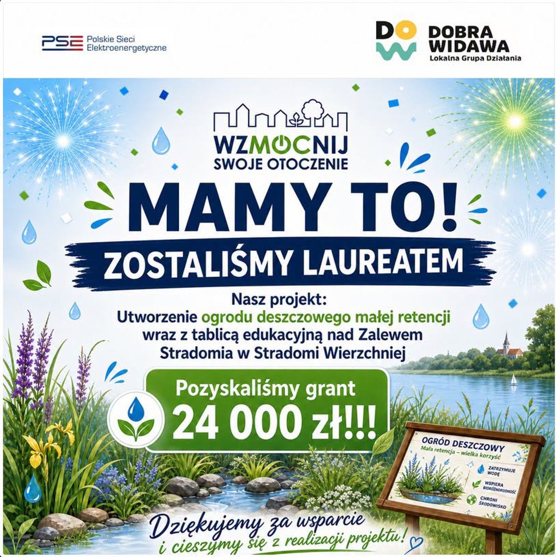 Ogród deszczowy nad Zalewem Stradomia – mała retencja i wielka lekcja ekologii