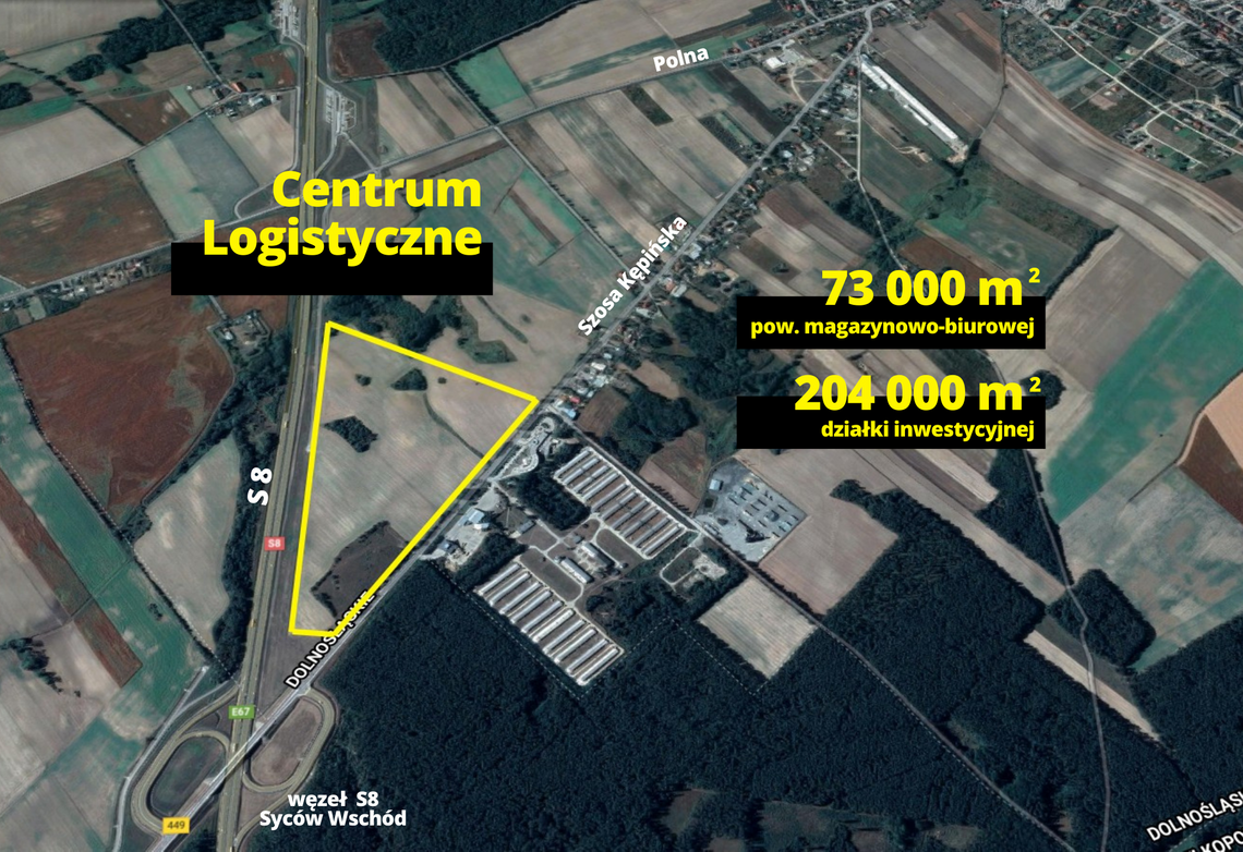  Ogromne centrum logistyczne powstanie przy S8 w Sycowie!