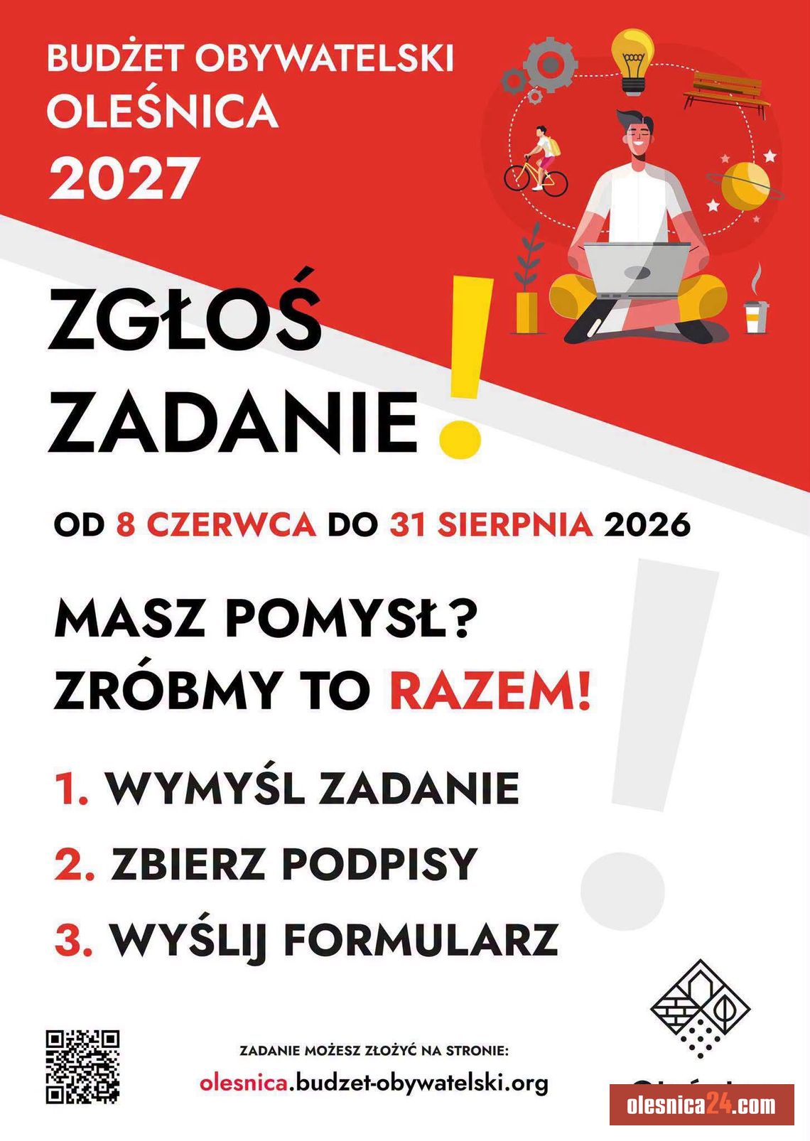Oleśnica daje mieszkańcom milion złotych. Zgłoś swój pomysł