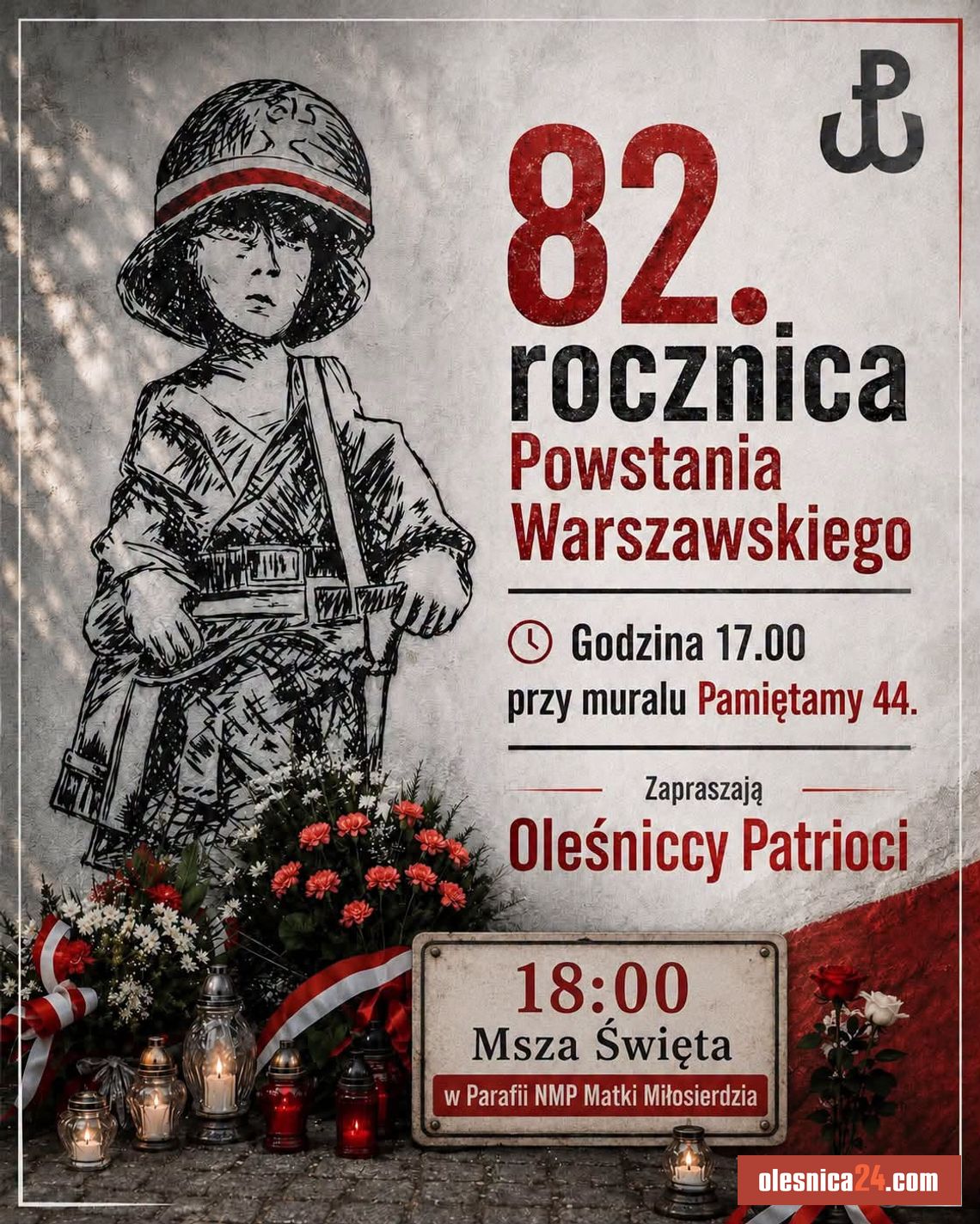 Oleśnica uczci rocznicę Powstania Warszawskiego. Będą uroczystości i msza za bohaterów