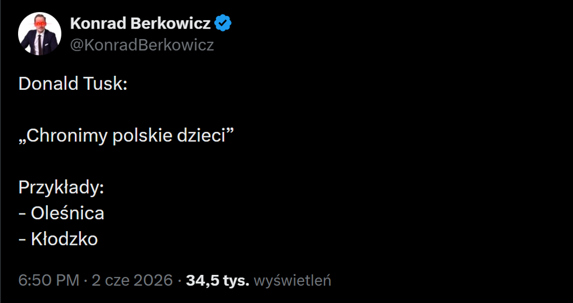 Oleśnica zrównana z kłodzką patologią w polemice z Donaldem Tuskiem Oleśnica zrównana z kłodzką patologią w polemice z Donaldem Tuskiem