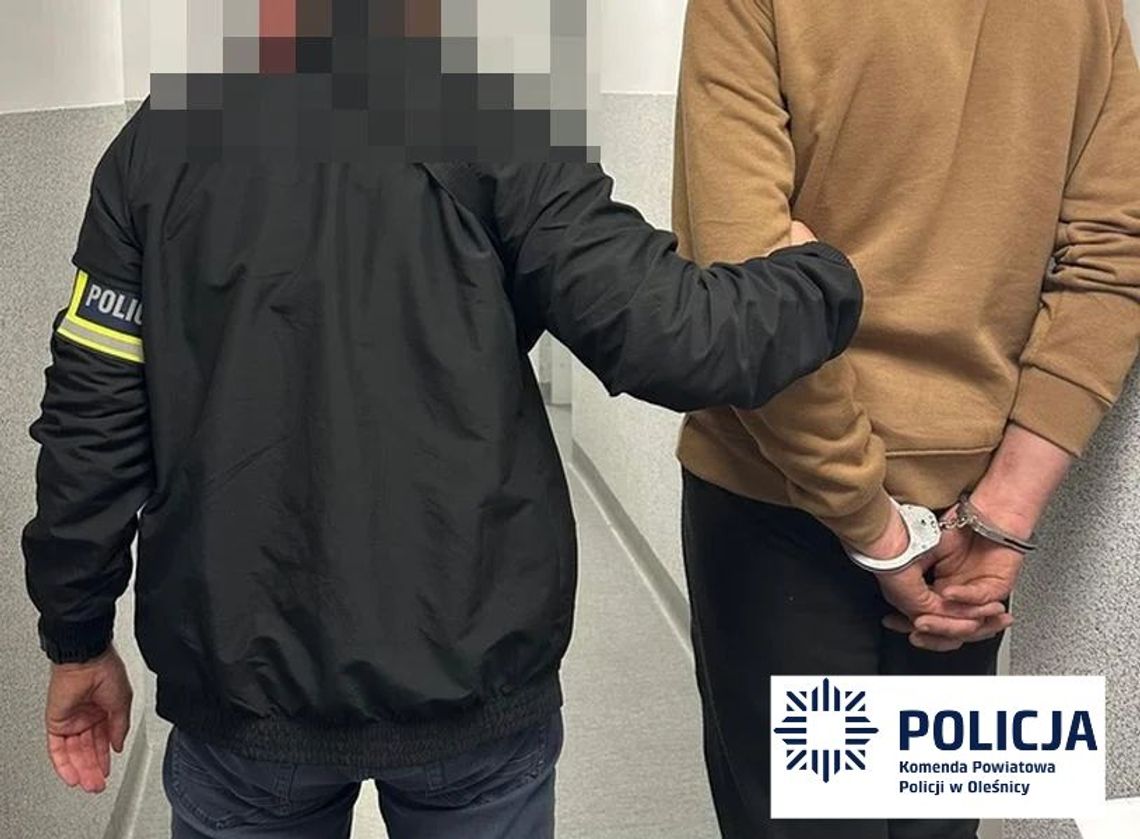 Oleśniccy policjanci zatrzymali poszukiwanego za złamanie sądowego zakazu Oleśniccy policjanci zatrzymali poszukiwanego za złamanie sądowego zakazu