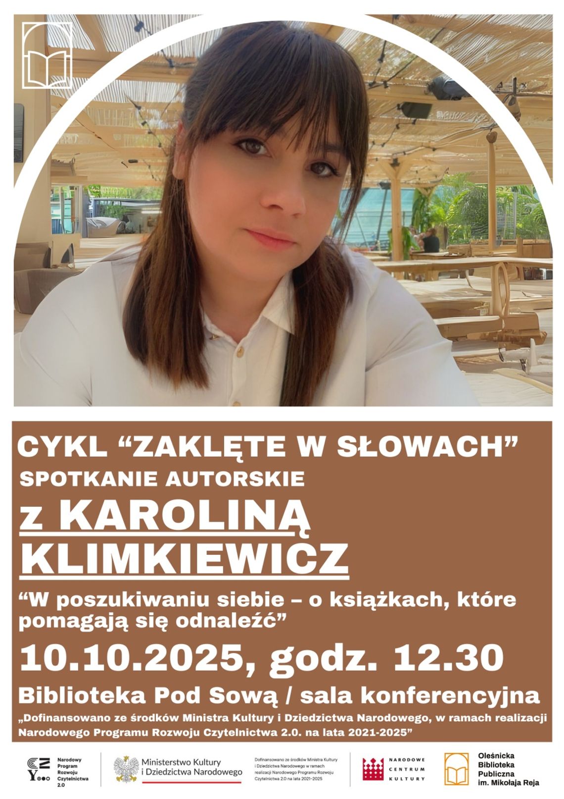 Oleśnicka Biblioteka Publiczna zaprasza na spotkanie dla młodzieży z Karoliną Klimkiewicz