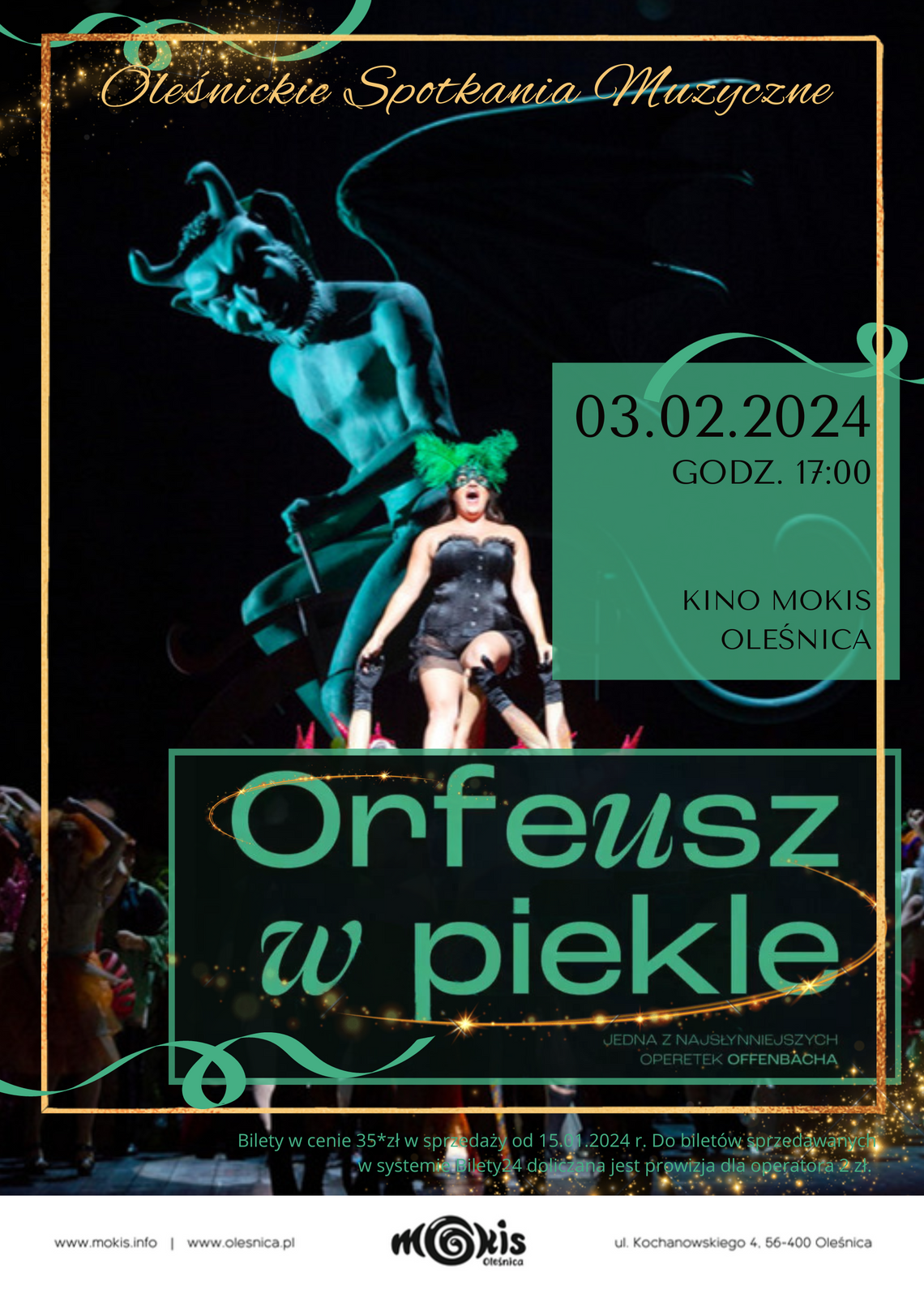 Oleśnickie Spotkania Muzyczne - kinowy koncert ,,Orfeusz w piekle"