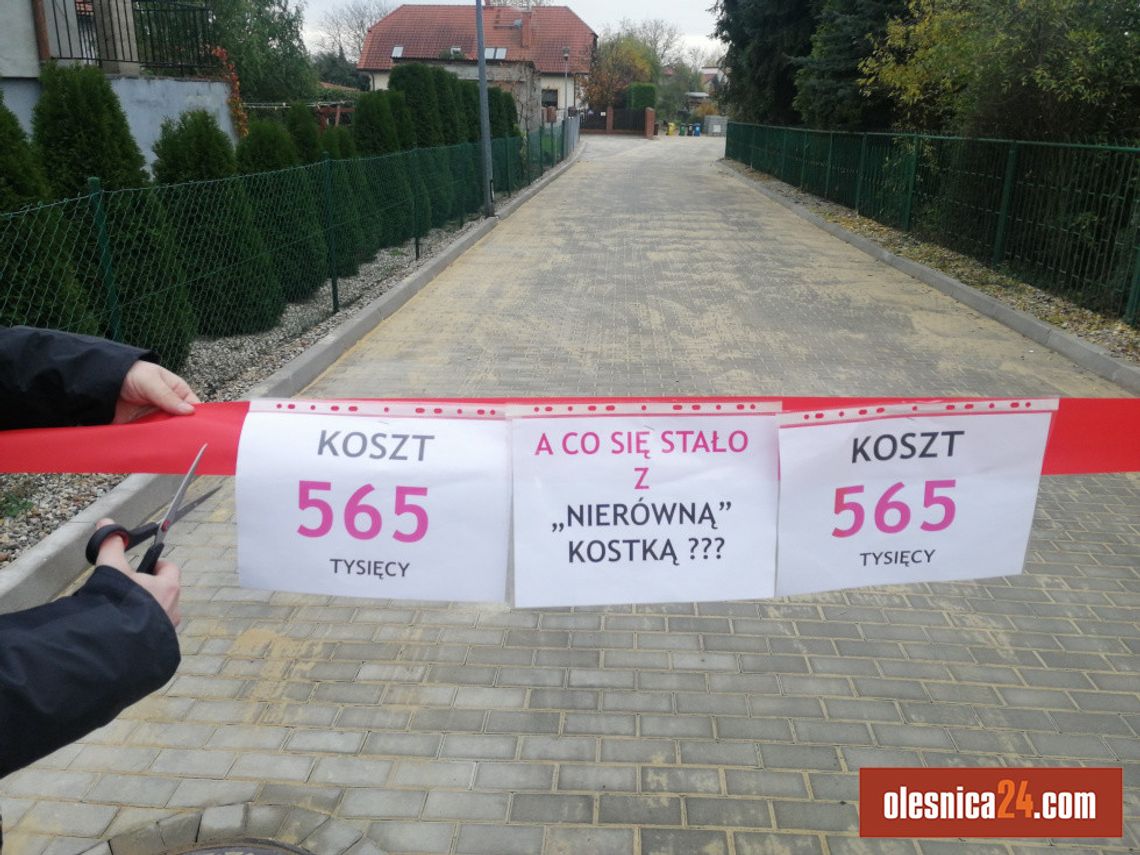 Opozycja punktuje burmistrza Oleśnicy w sprawie ulicy Mikołajczyka