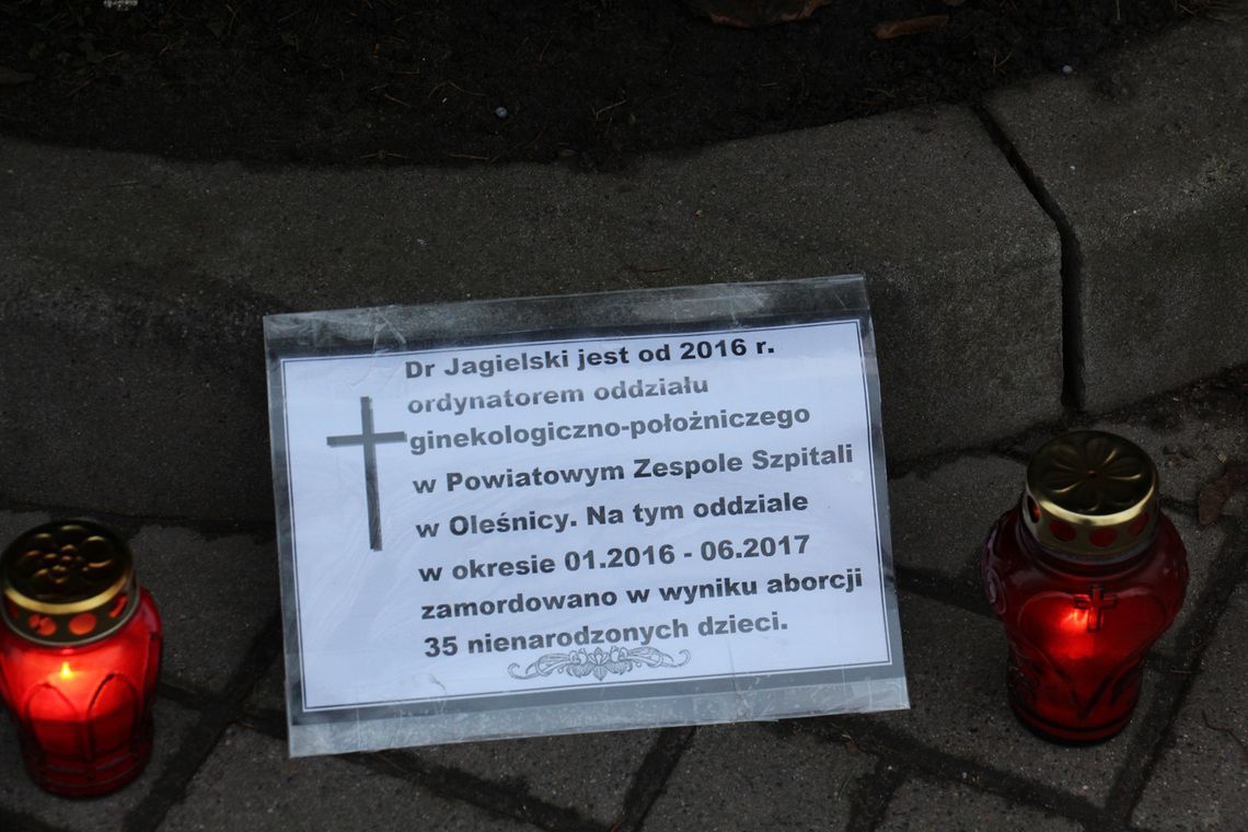 Ordynator z Oleśnicy oskarżył działaczy pro-life o zniesławienie