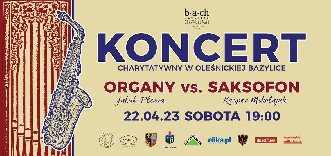 Organy plus saksfon - tego koncertu w bazylice w Oleśnicy musisz wysłuchać!