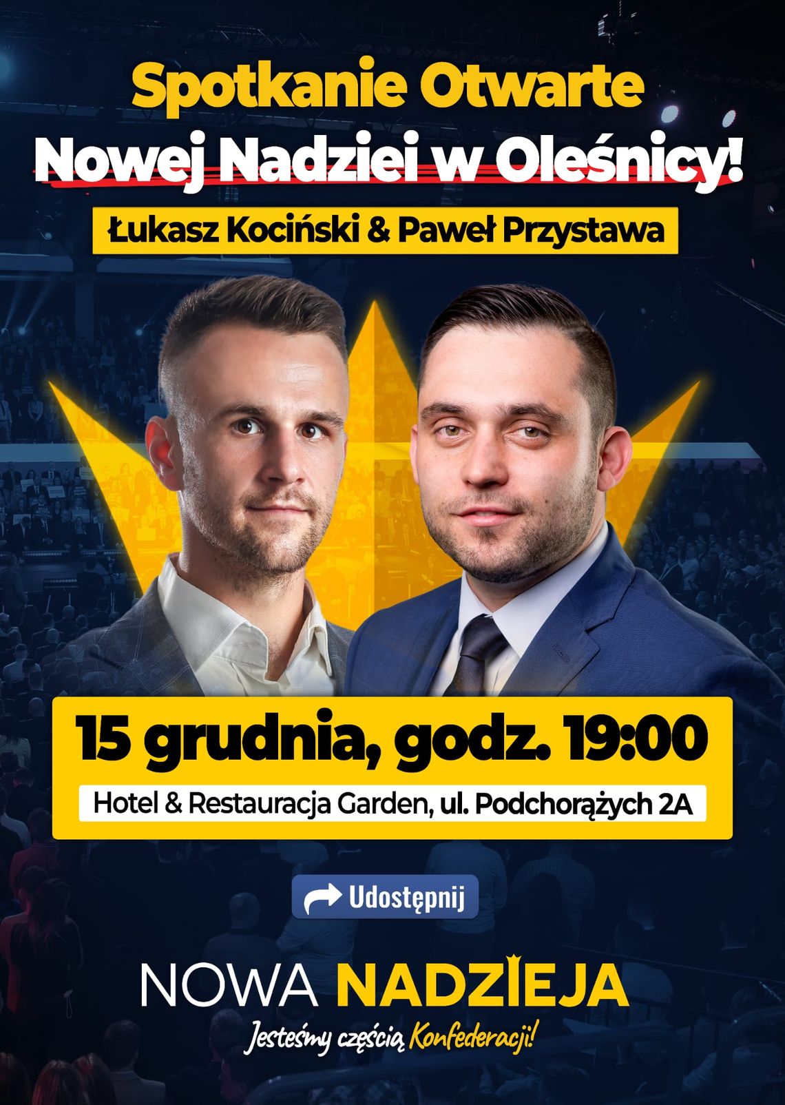 Otwarte spotkanie Konfederacji Nowej Nadziei odbędzie się w Oleśnicy