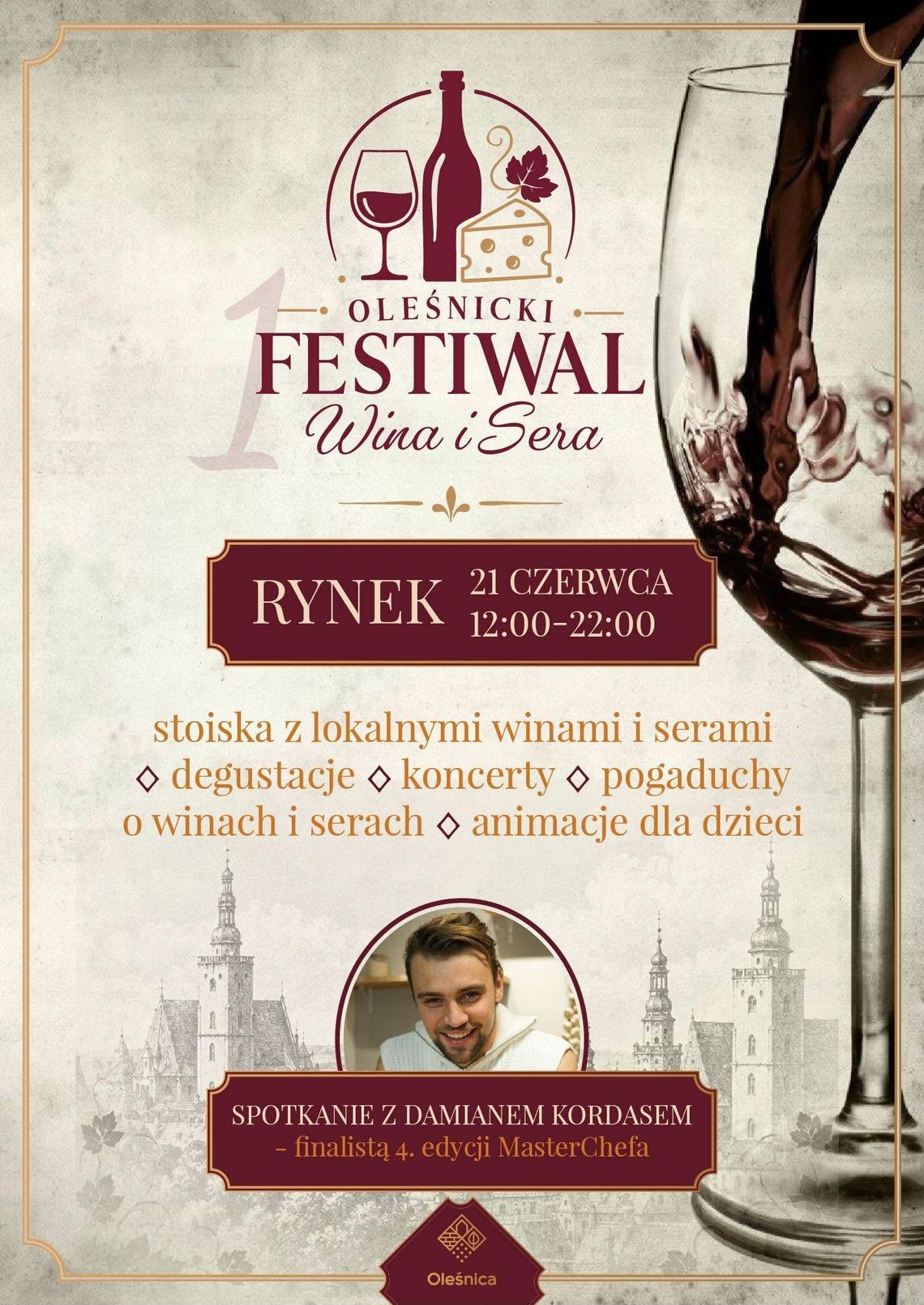 Pierwszy Festiwal Wina i Sera w Oleśnicy! Rynek zamieni się w raj dla smakoszy