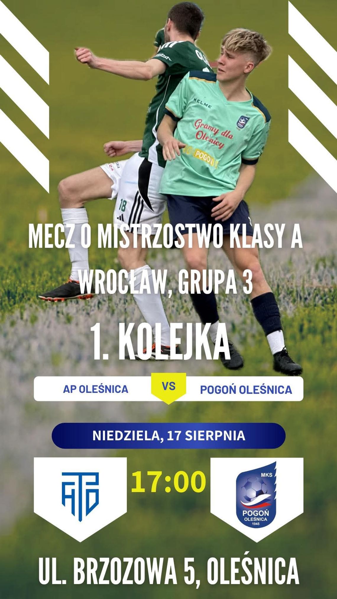 Piłkarskie derby Oleśnicy już w niedzielę