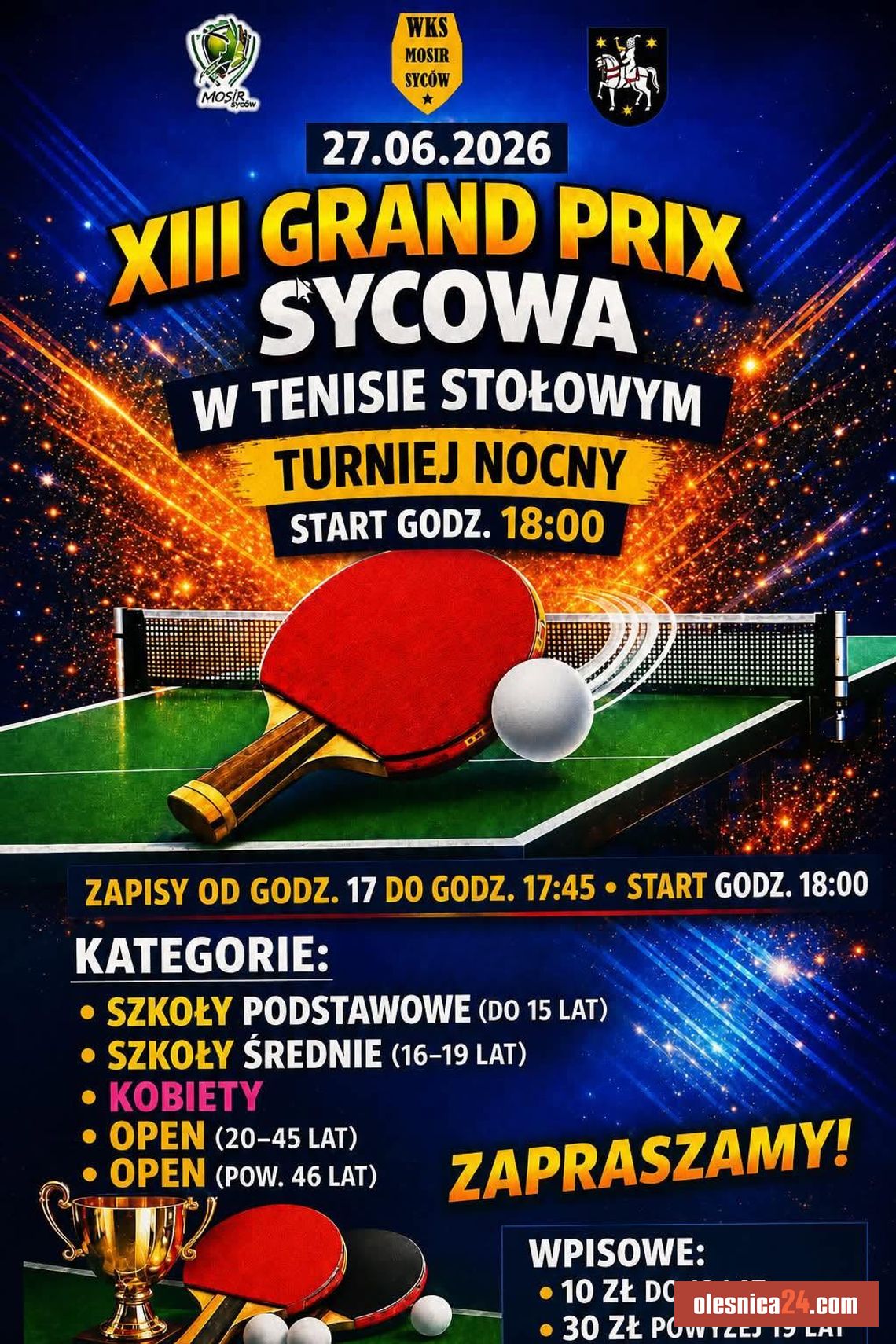 Ping-pongowa noc pełna emocji