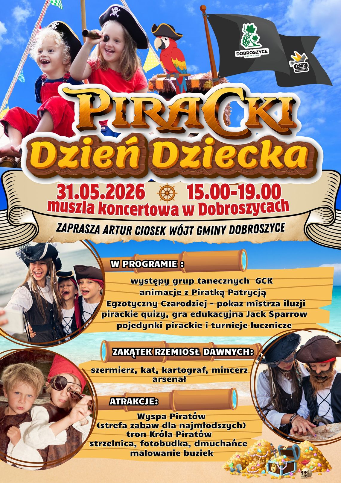 Piracki Dzień Dziecka w Dobroszycach! Szable w dłoń – największa piracka impreza roku