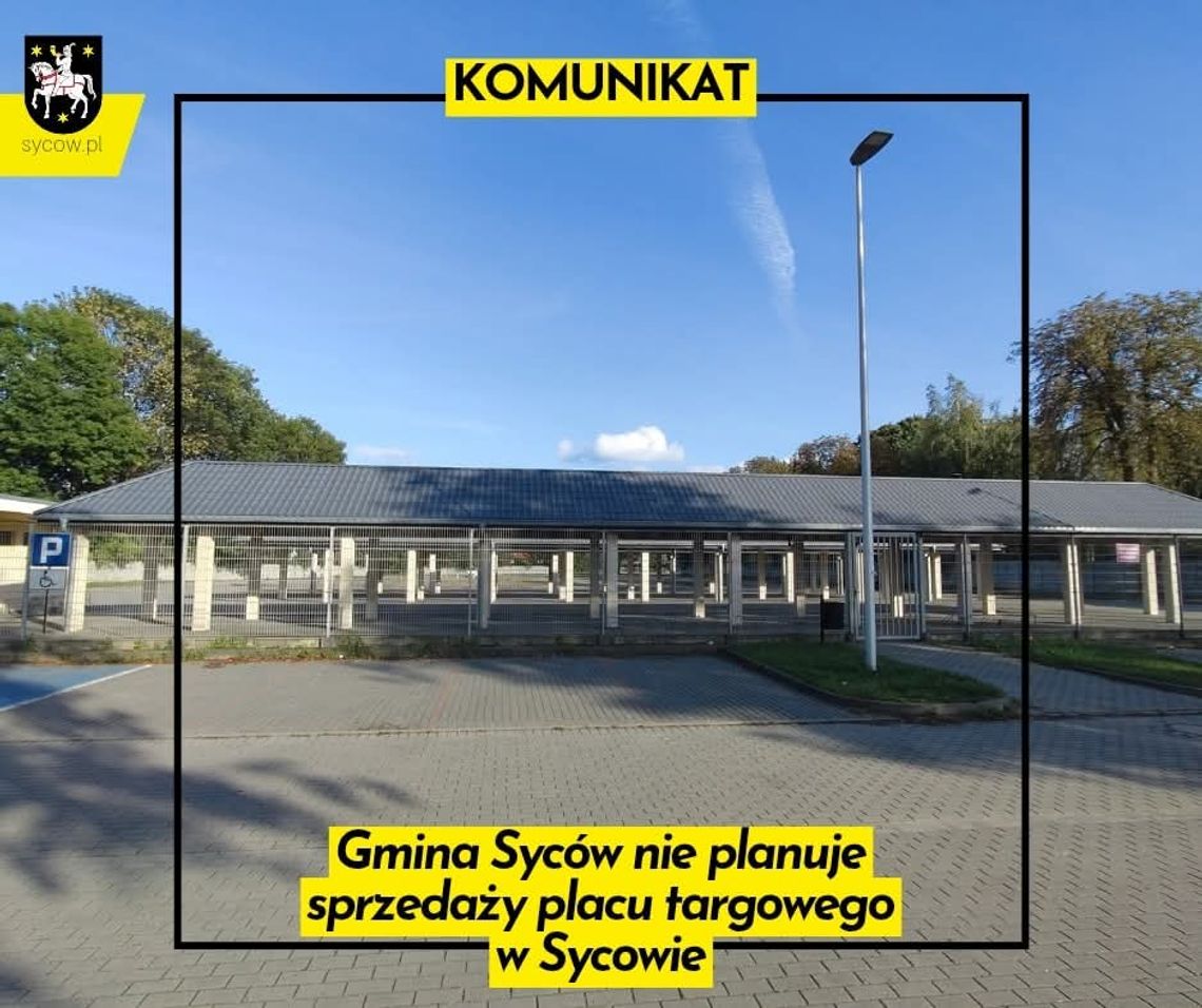 Plac targowy? Nie, nie sprzedajemy!