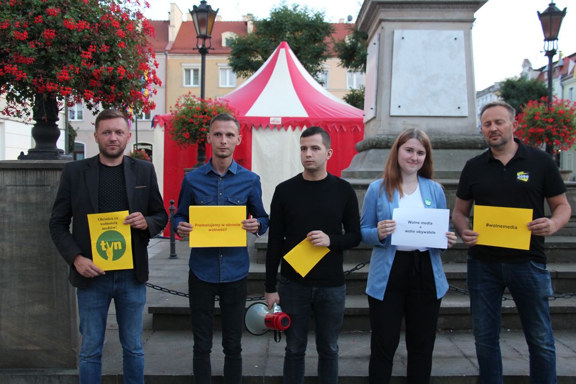 Po raz drugi w Oleśnicy w obronie TVN