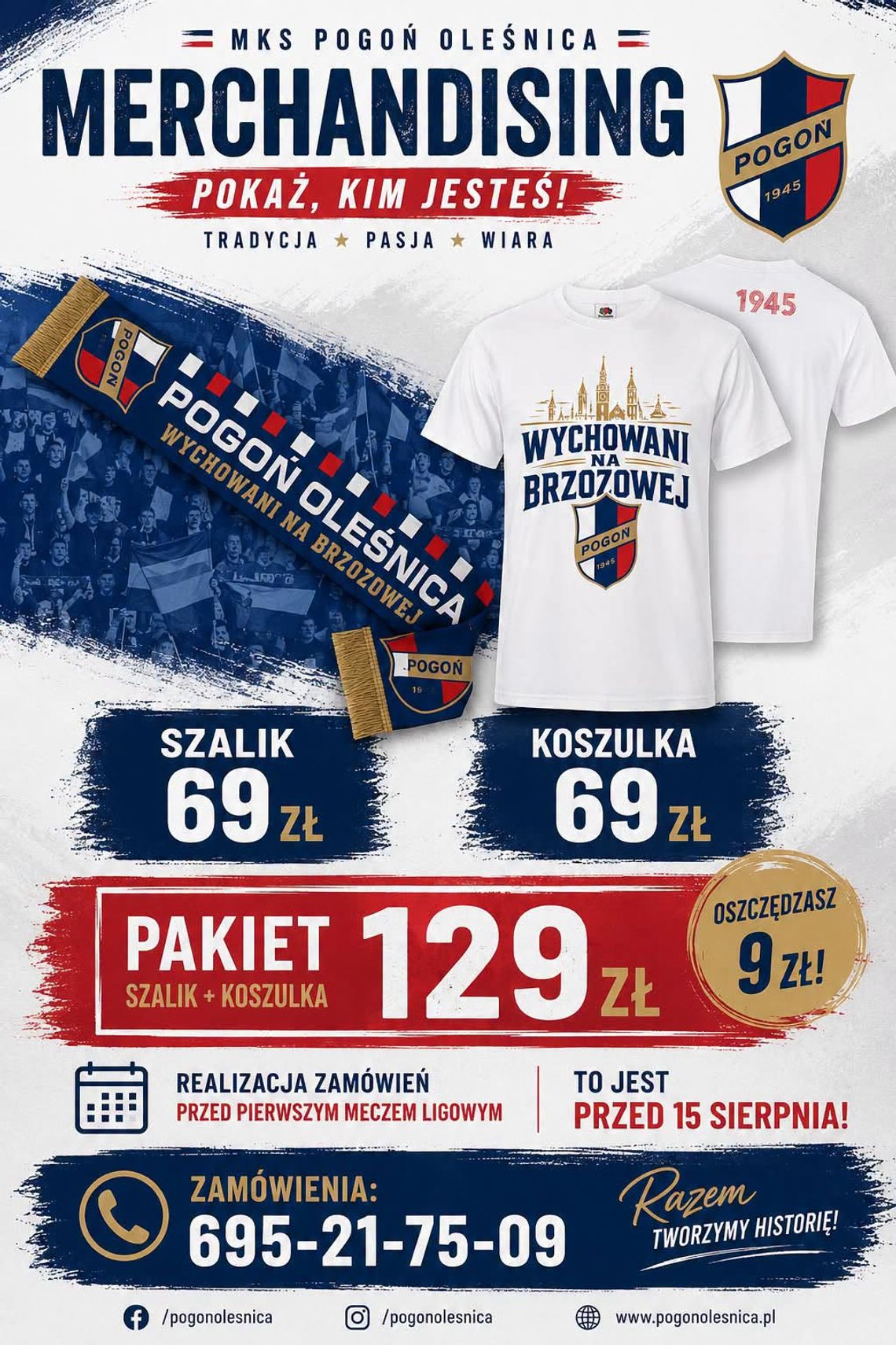 Pokaż, komu kibicujesz! Pogoń Oleśnica rozpoczęła sprzedaż klubowych gadżetów