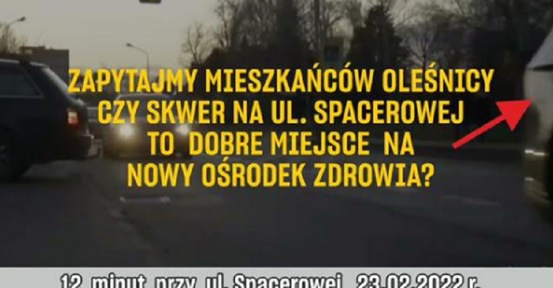 Polska 2050 krytykuje decyzję o budowie przychodni na Spacerowej w Oleśnicy (WIDEO)