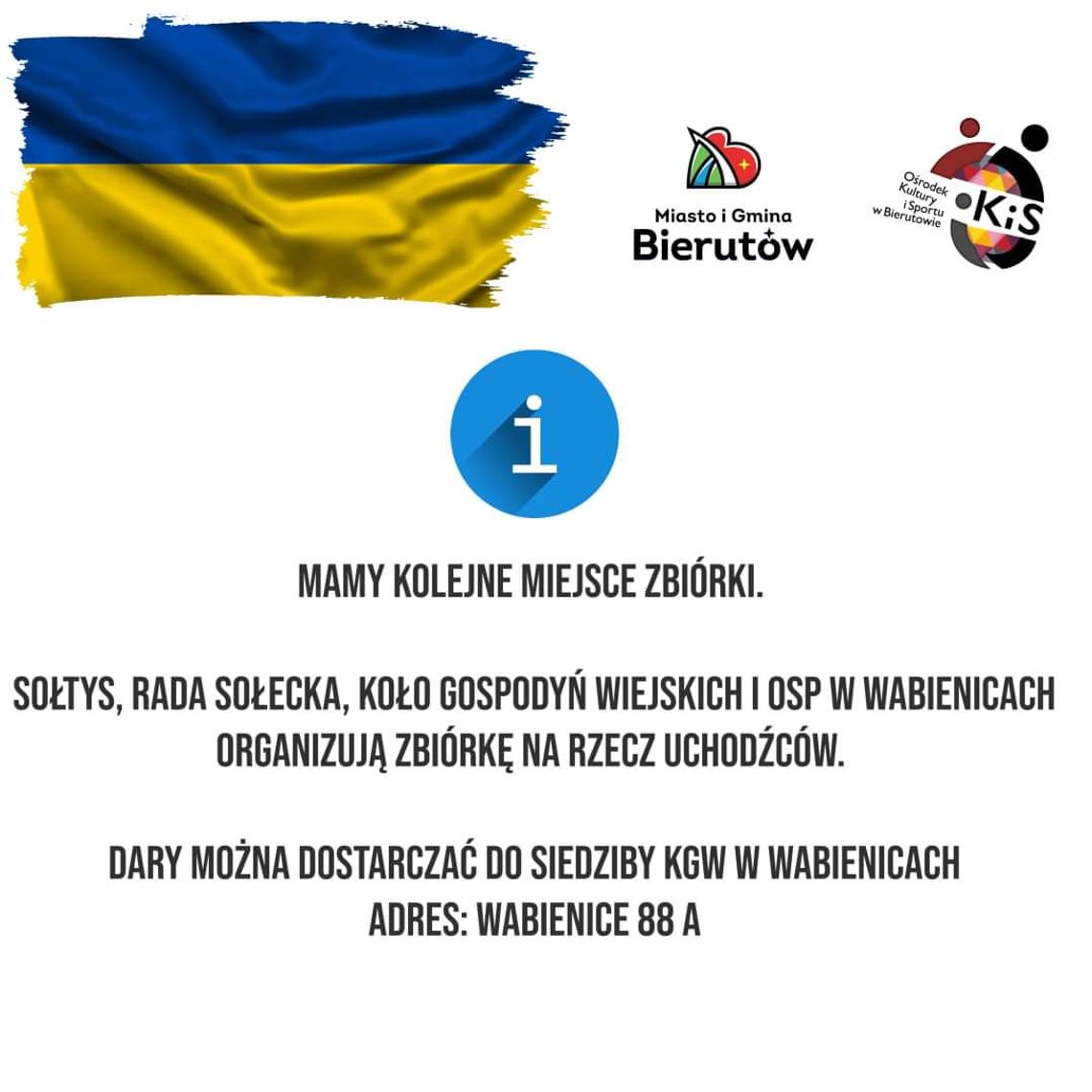 Pomoc Ukrainie w Bierutowie