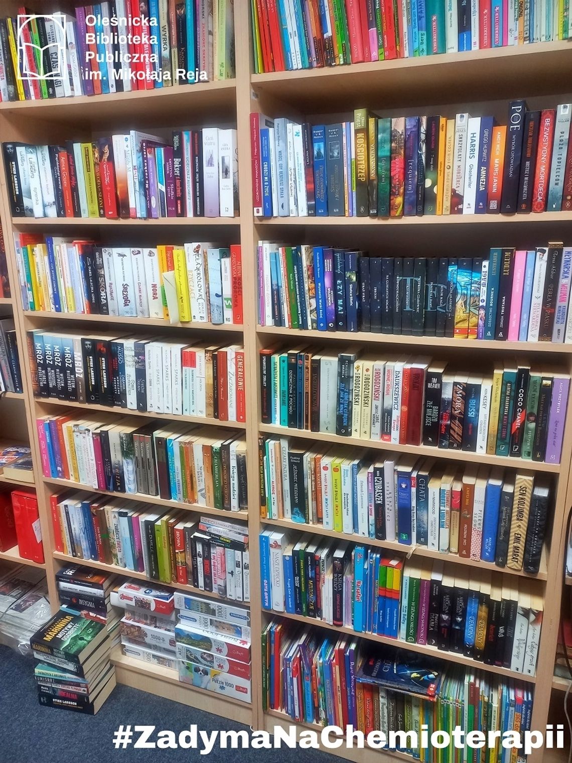 Ponad pół tysiąca książek w ramach bibliotecznej zbiórki dla Centrum Onkologii