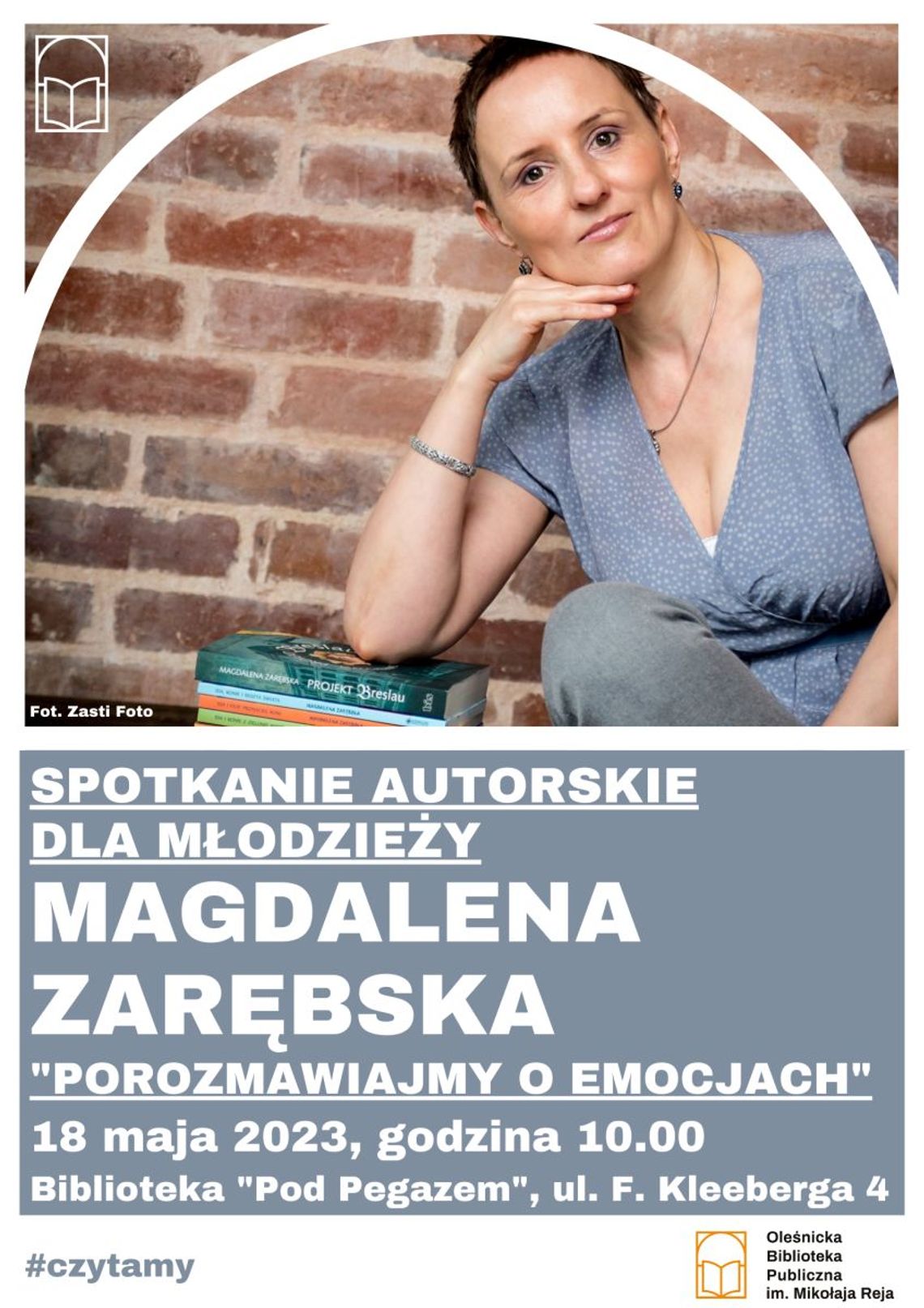 Porozmawiajmy o emocjach - spotkanie autorskie z Magdaleną Zarębską wokół książek "Będziesz serca biciem" i "Ciotka".