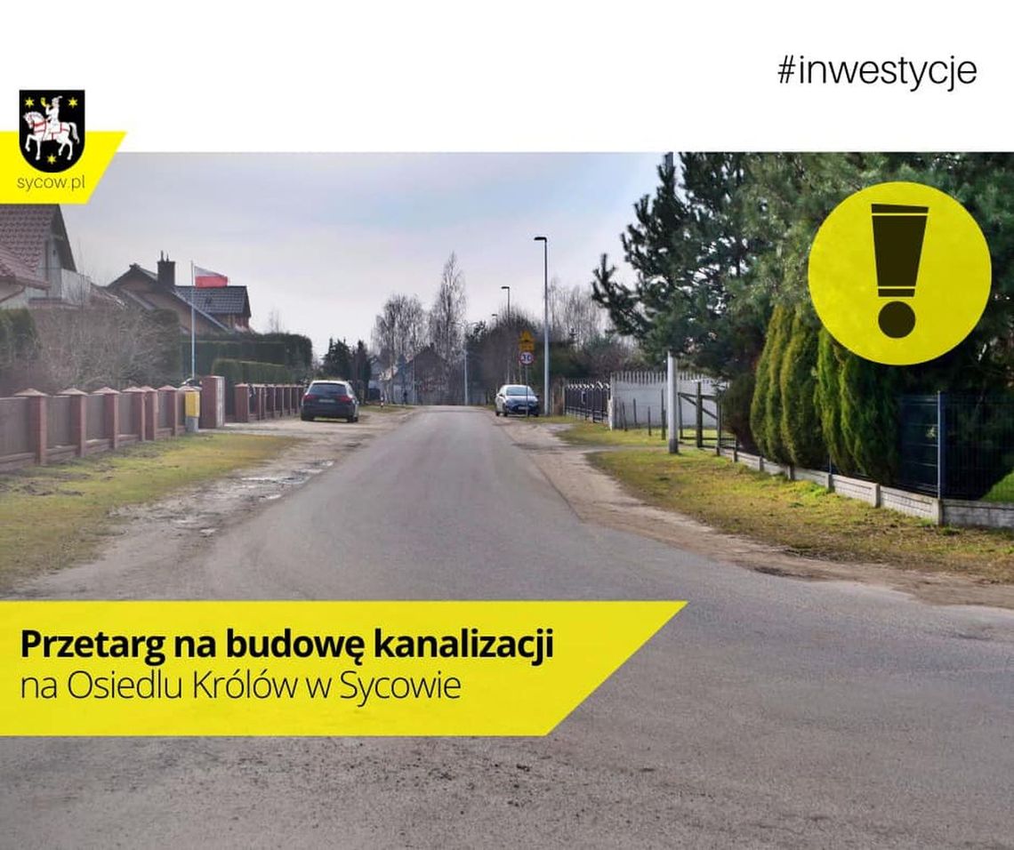 Powstanie kanalizacja na Osiedlu Królów w Sycowie