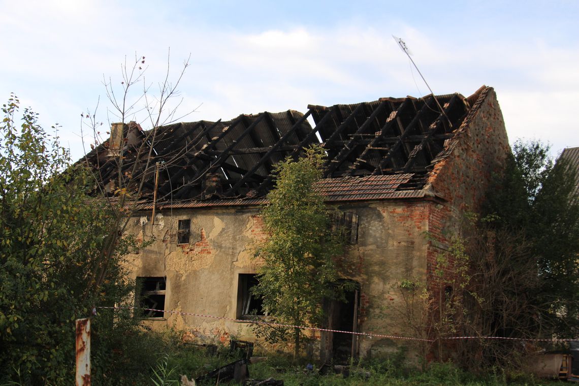 Pożar pustostanu. Spalił się bezdomny