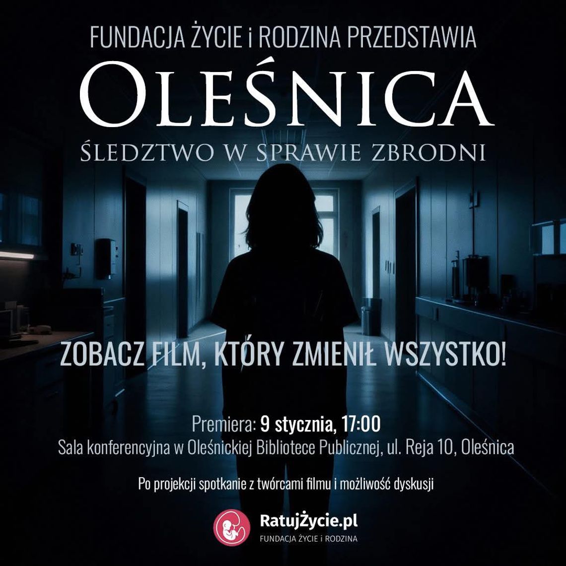 Premiera kontrowersyjnego filmu o aborcjach w oleśnickim szpitalu już 9 stycznia