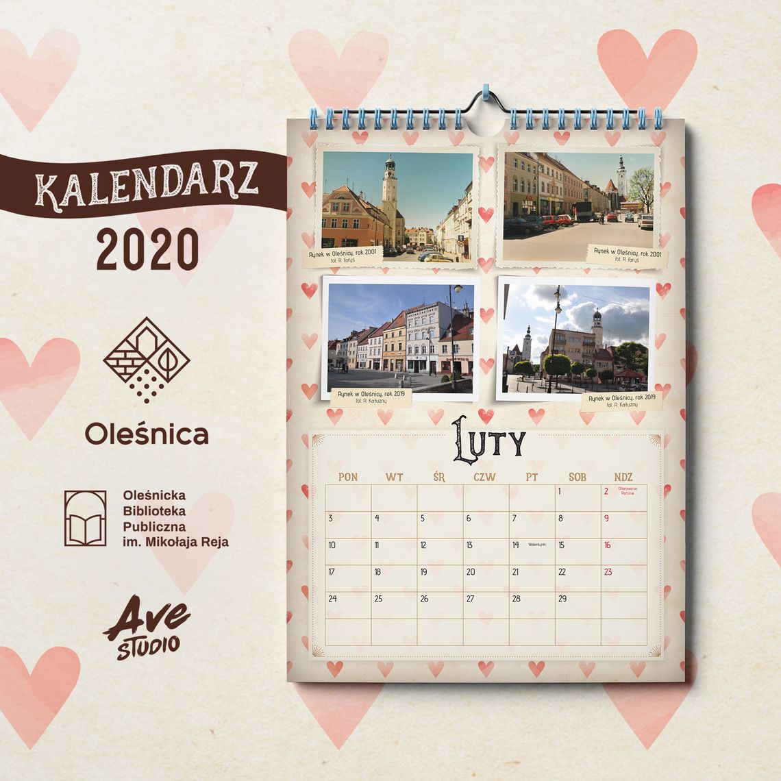 Promocja kalendarza z okazji Walentynek
