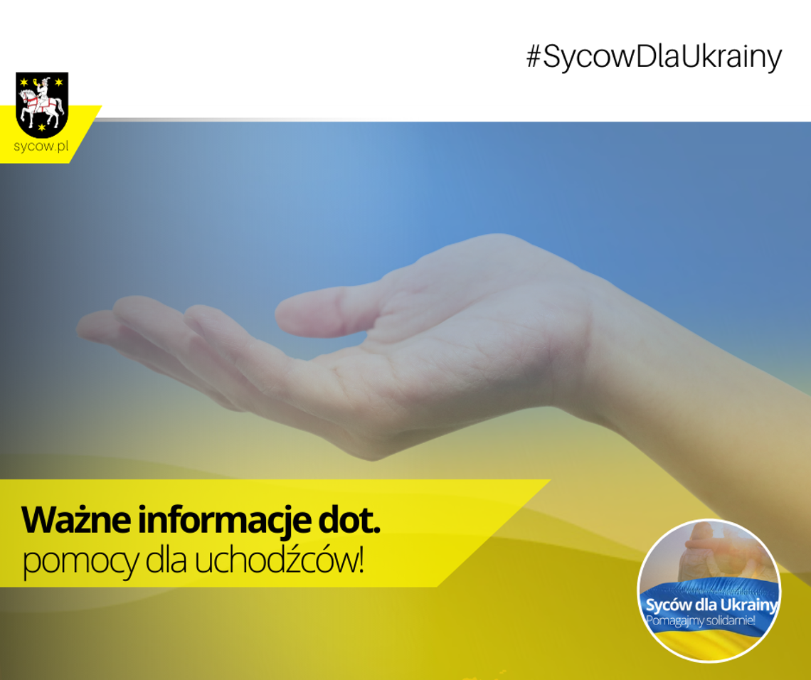 Punkty wydające pomoc uchodźcom w Sycowie