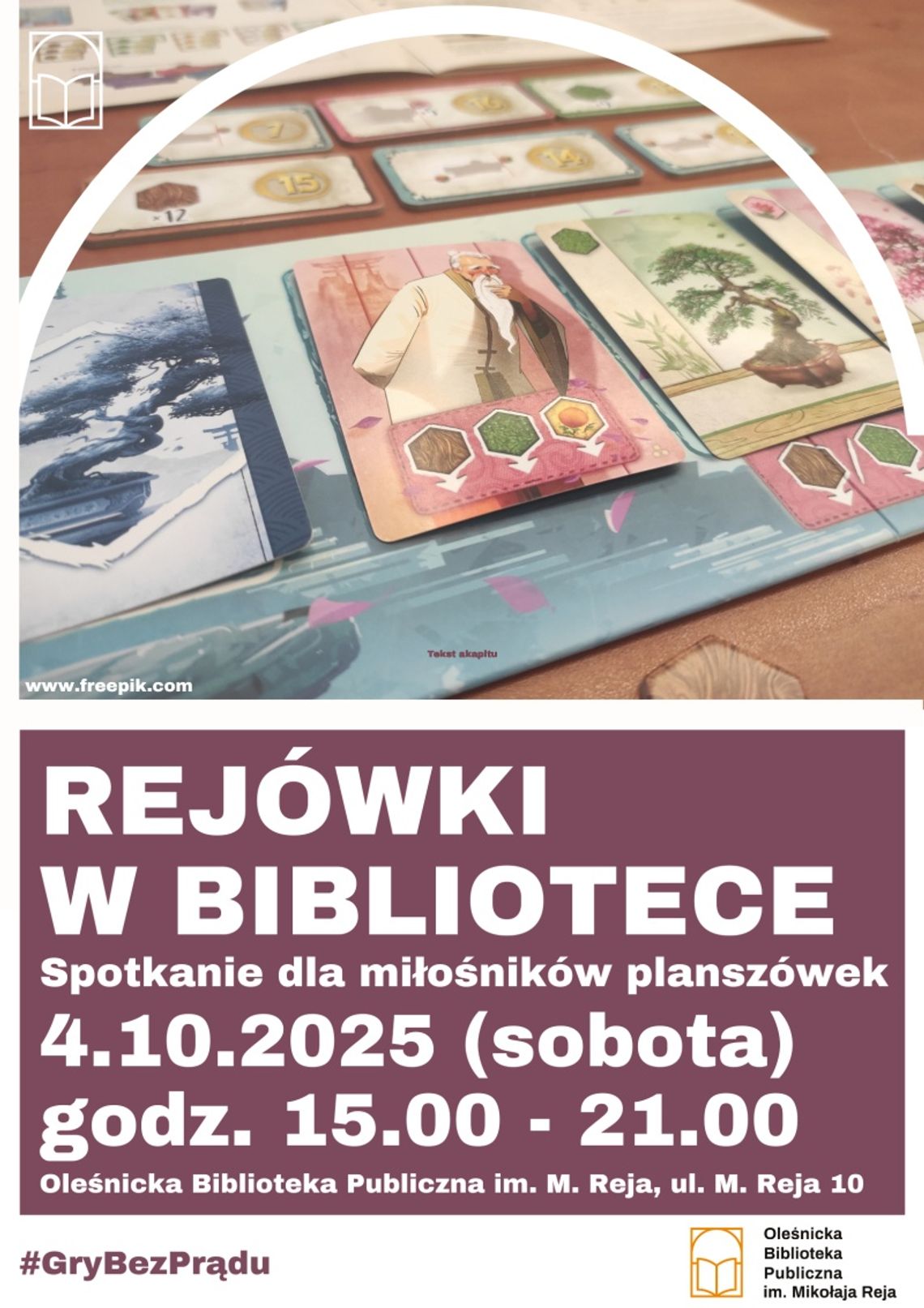 Rejówki - biblioteka znów zaprasza na grę w planszówki