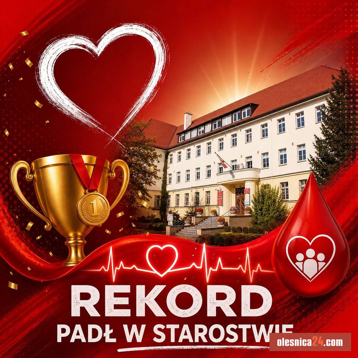 Rekord w Starostwie Powiatowym w Oleśnicy Rekord w Starostwie Powiatowym w Oleśnicy