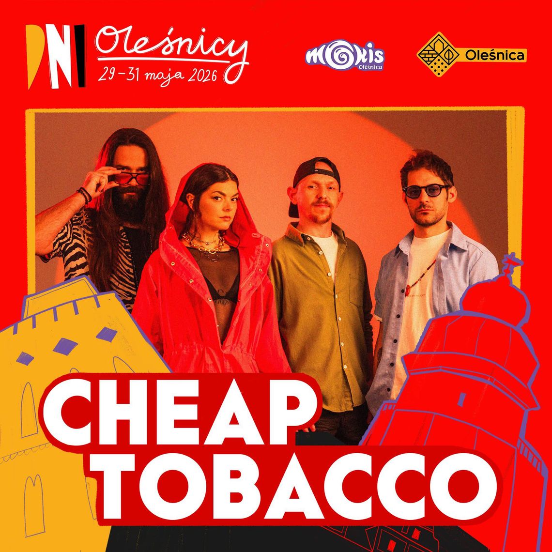 Rockowe brzmienia wracają do Oleśnicy! Cheap Tobacco zagra koncert na podzamczu Rockowe brzmienia wracają do Oleśnicy! Cheap Tobacco zagra koncert na podzamczu