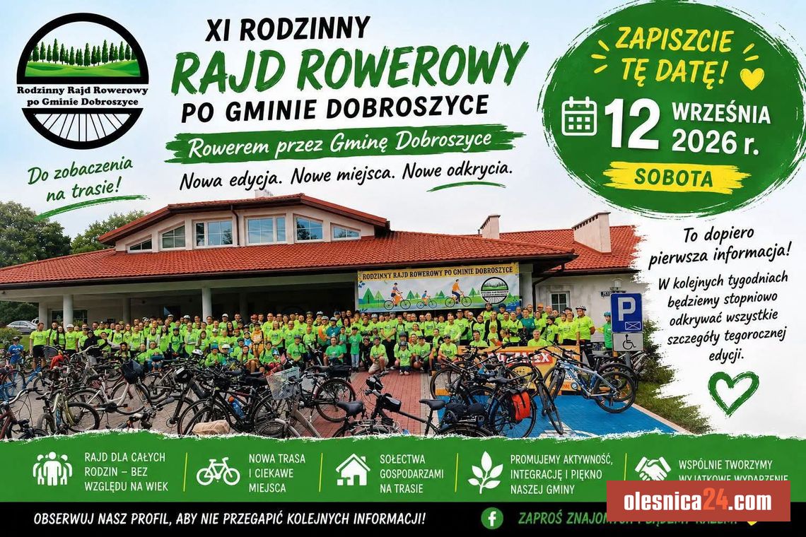Rodzinny Rajd Rowerowy wraca Rodzinny Rajd Rowerowy wraca