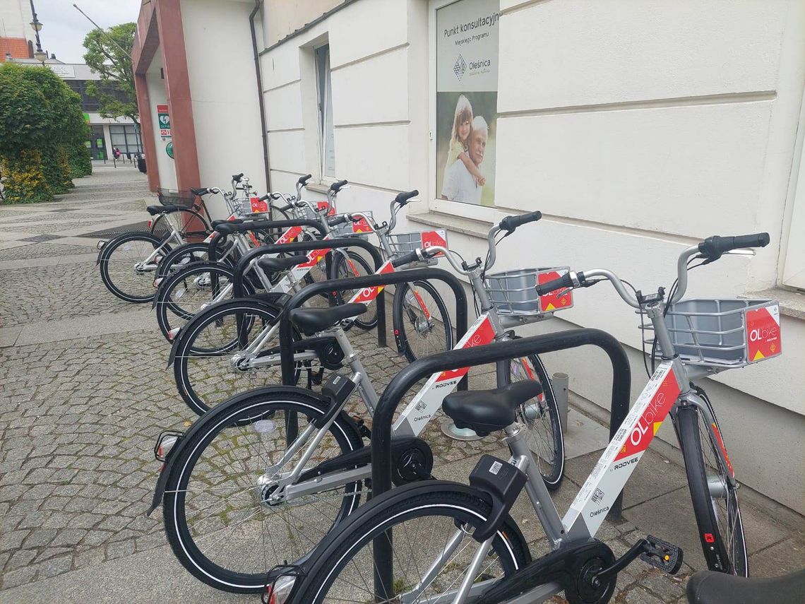 Rowery miejskie w Oleśnicy będą działać od soboty