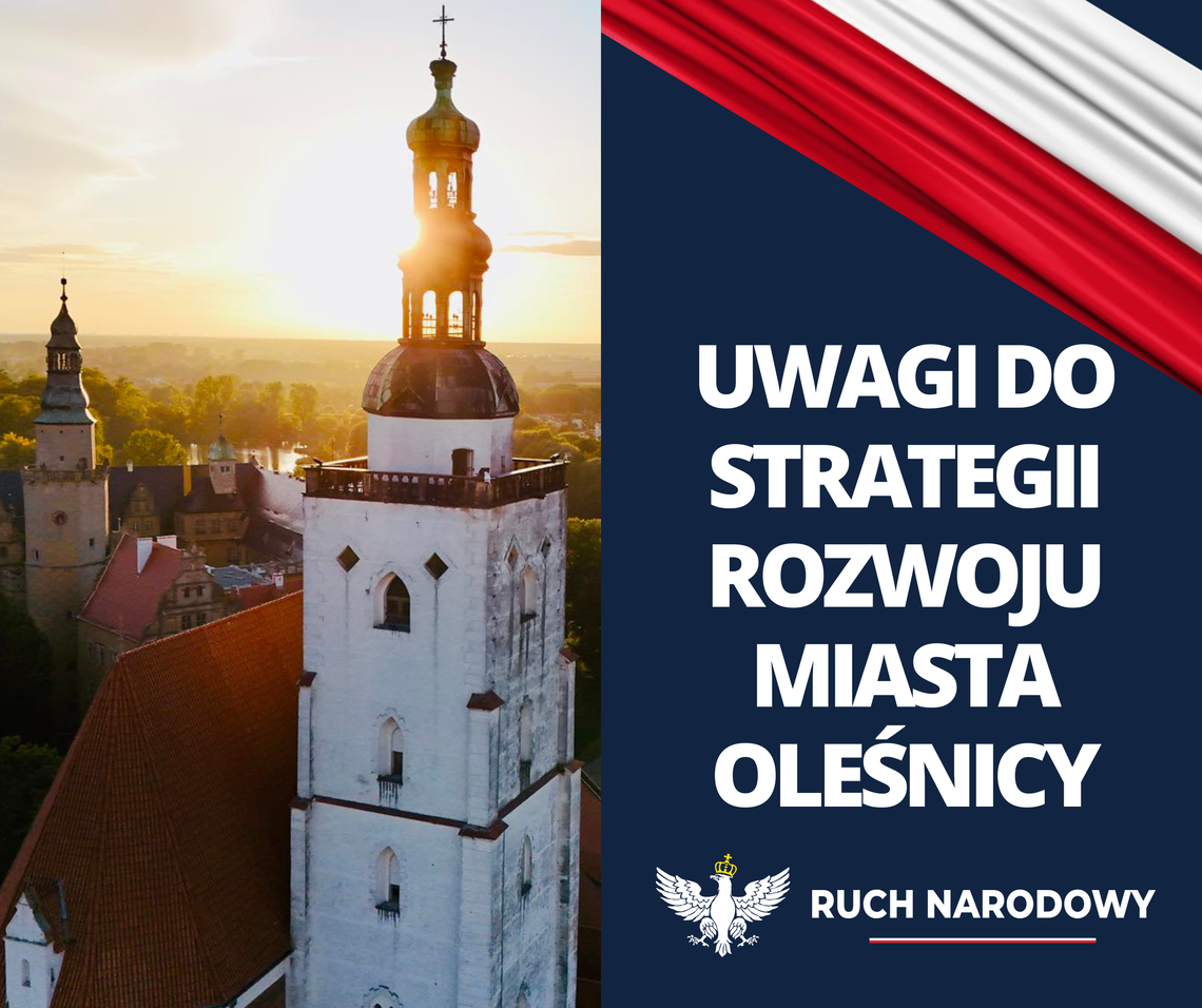 Ruch Narodowy w Oleśnicy złożył uwagi do Strategii Rozwoju Miasta do 2035 roku