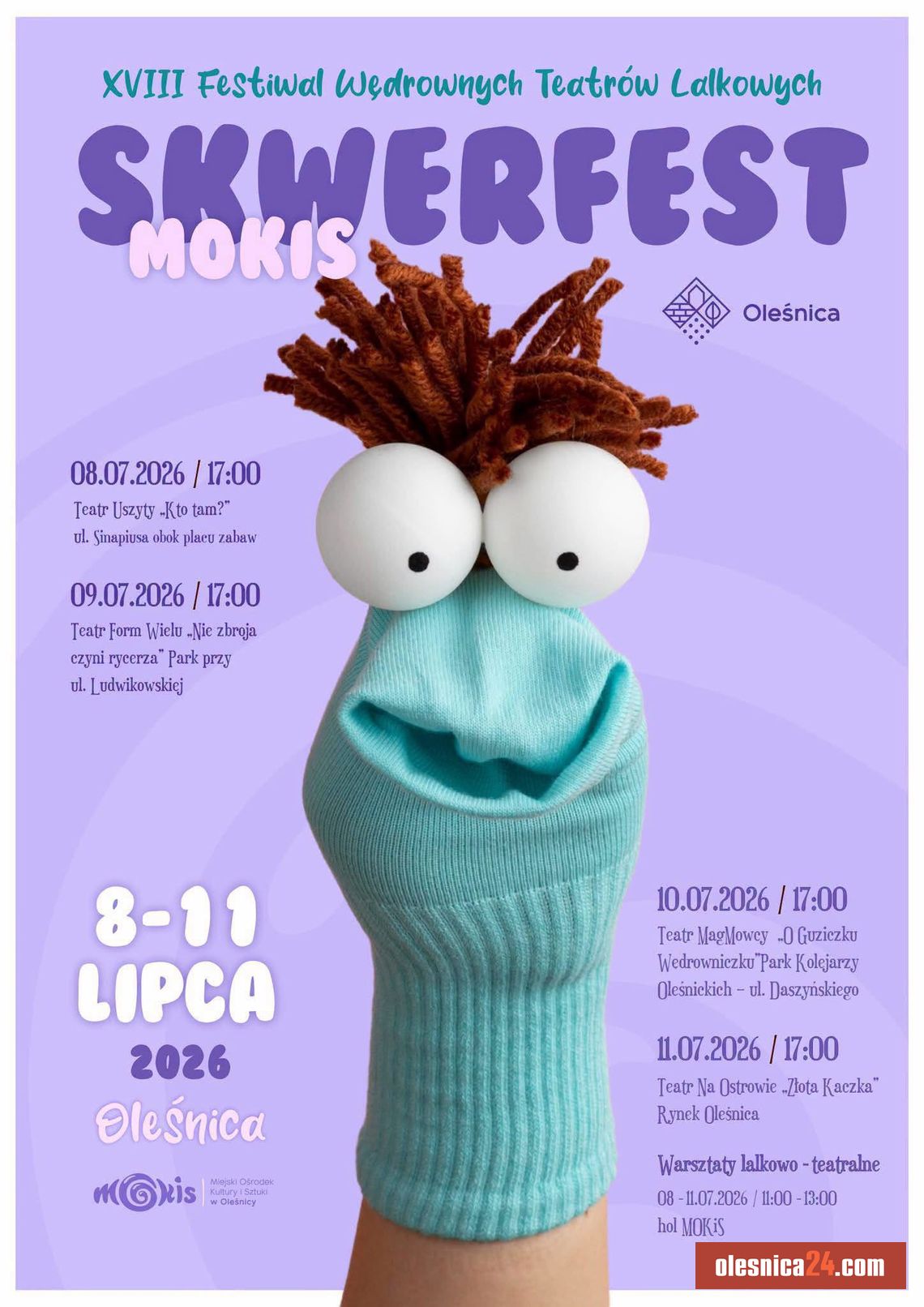 Rusza SKWERFEST 2026 – magiczny festiwal teatrów lalkowych w Oleśnicy