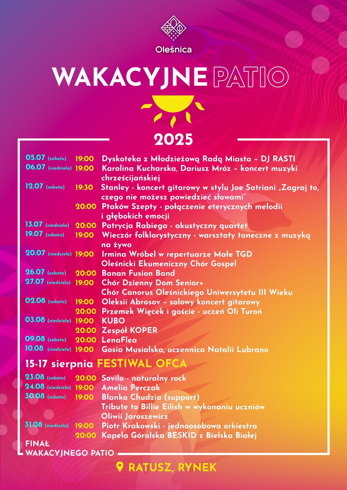 Zapraszają na Wakacyjne Patio