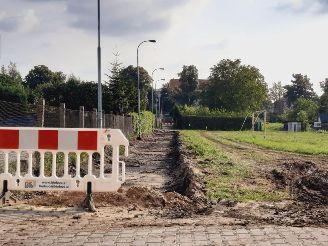 Ruszyły prace na łączniku ulic Otwartej - Moniuszki w Oleśnicy