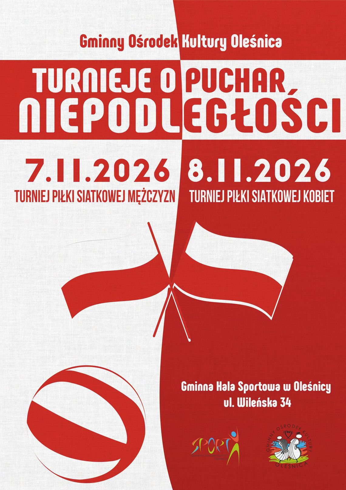 Siatka zamiast parad! W Oleśnicy zagrają o Puchar Niepodległości Siatka zamiast parad! W Oleśnicy zagrają o Puchar Niepodległości