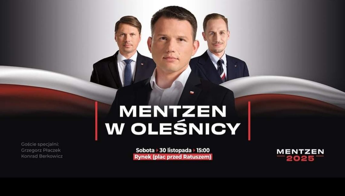 Sławomir Mentzen będzie w Oleśnicy