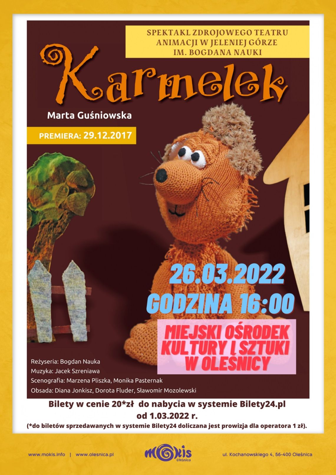 Spektakl dla dzieci ,,Karmelek" w Oleśnicy