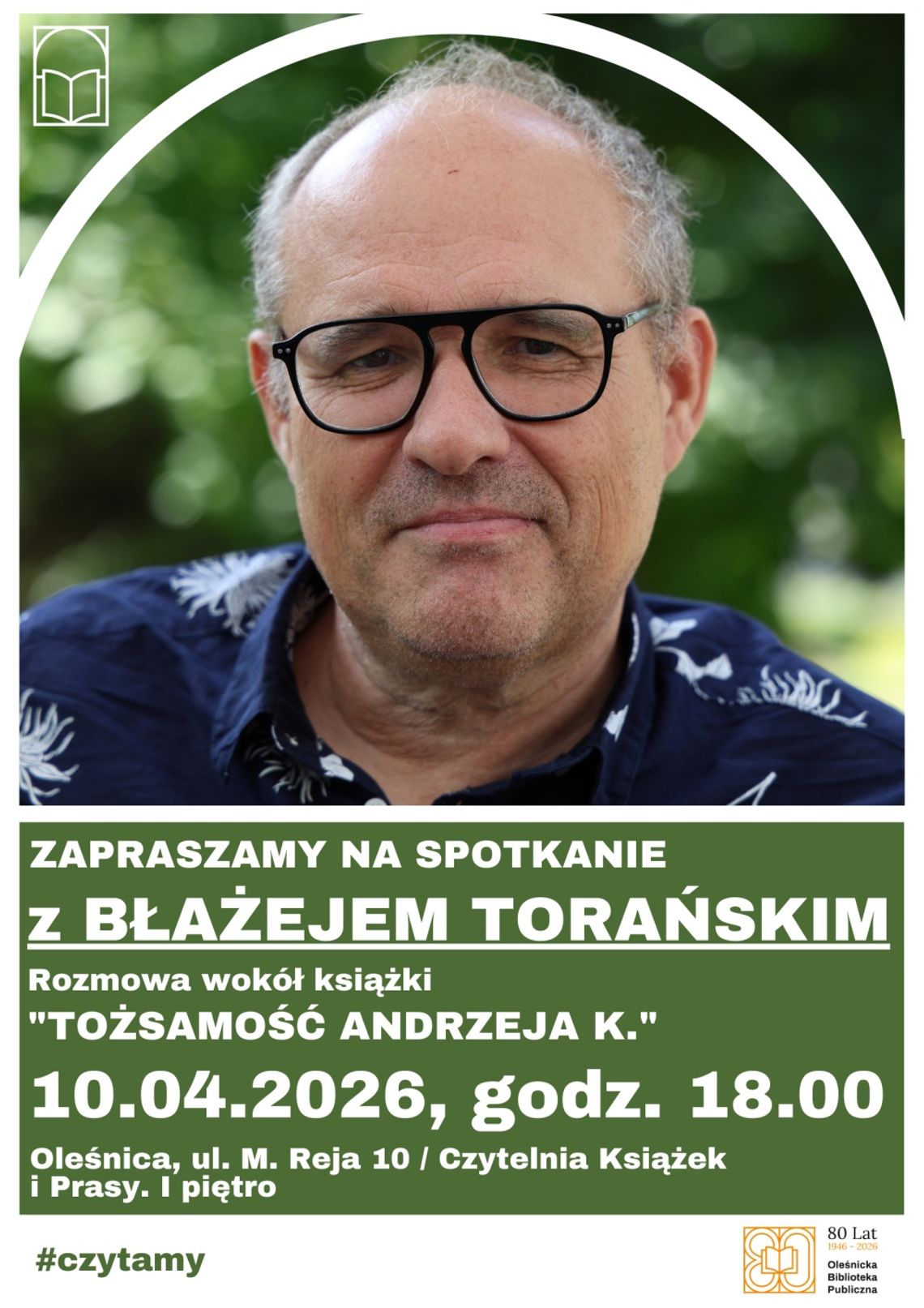 Spotkanie autorskie z Błażejem Torańskim