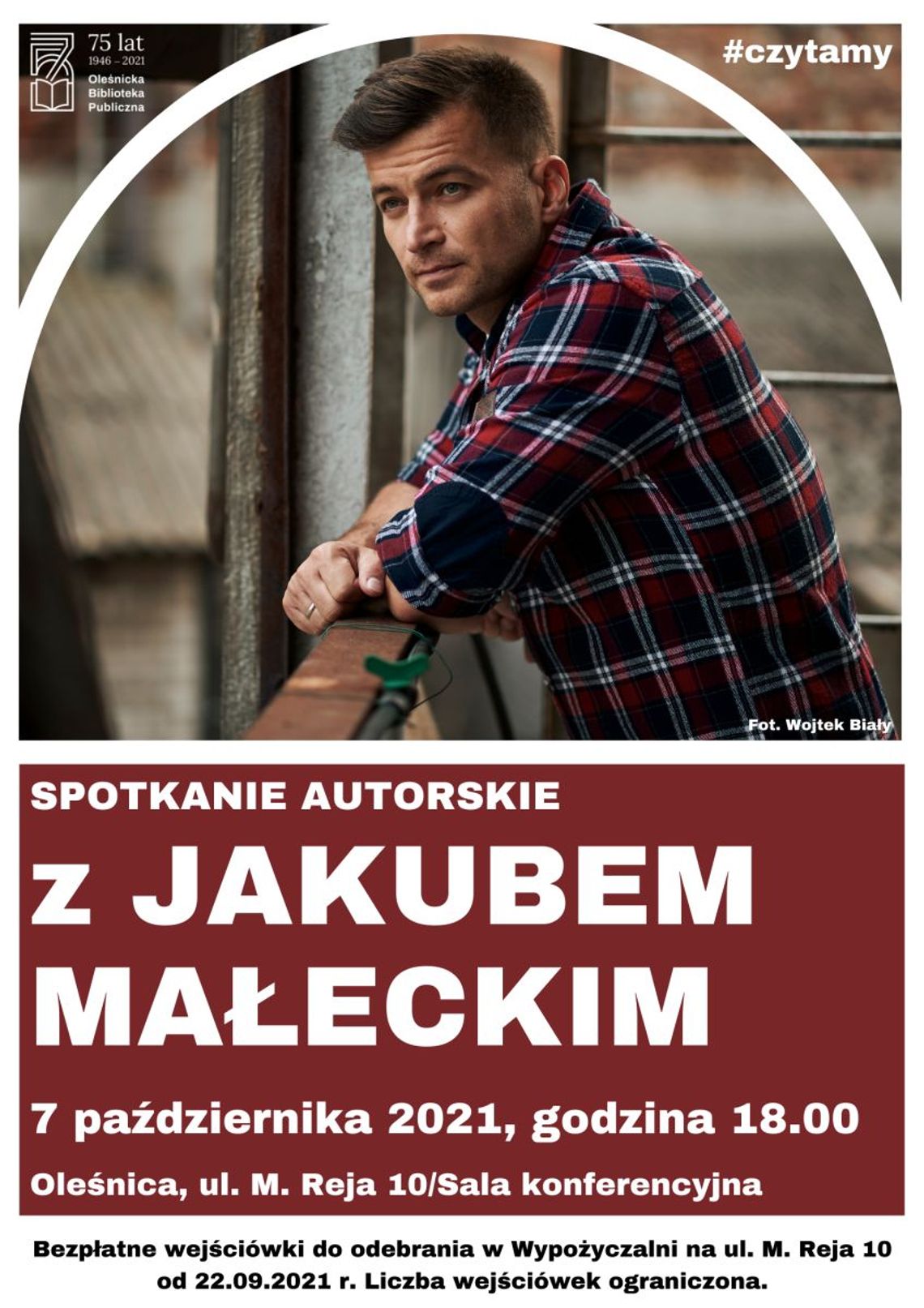 Spotkanie autorskie z Jakubem Małeckim w bibliotece w Oleśnicy 
